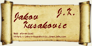 Jakov Kušaković vizit kartica